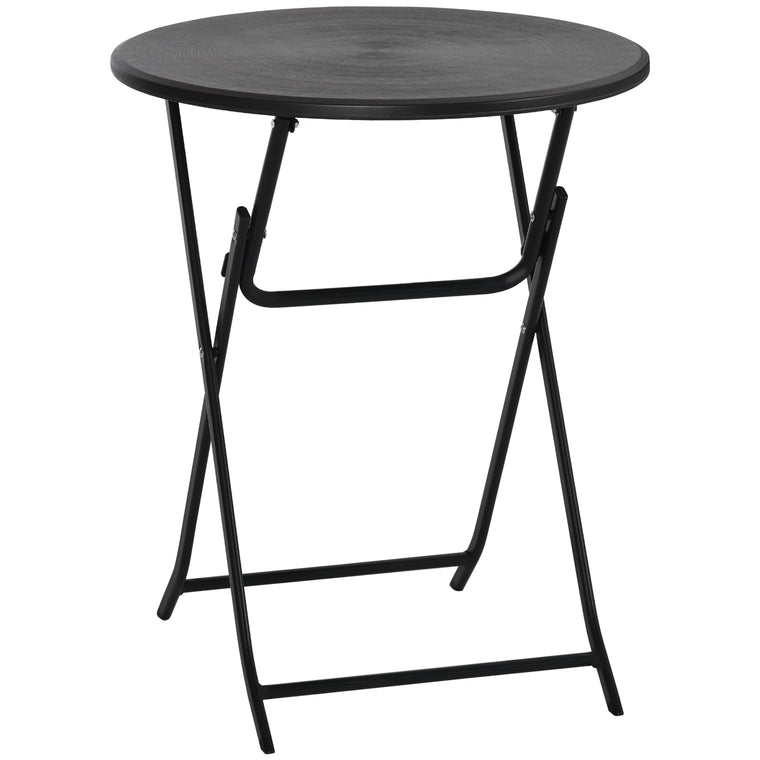 23.6" Folding Coffee Table with Wood-Effect Top
