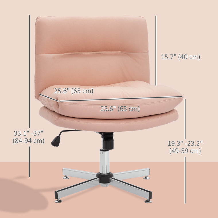 Armless Criss-Cross Office Chair with Tilt