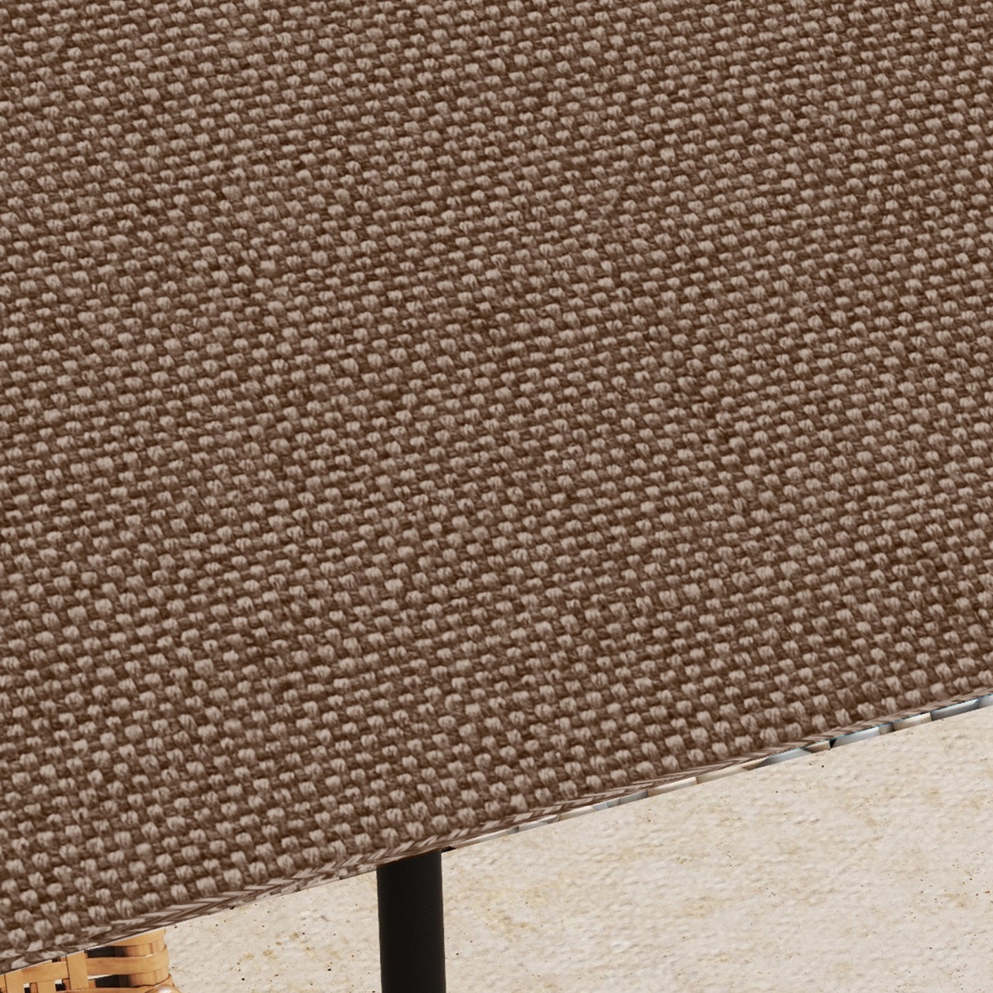 10' x 10' Square Gazebo Canopy Replacement UV Protected Top Cover Sun Shade Coffee