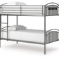 Lanceburg - Twin/Twin Bunk Bed With Ladder - Gray