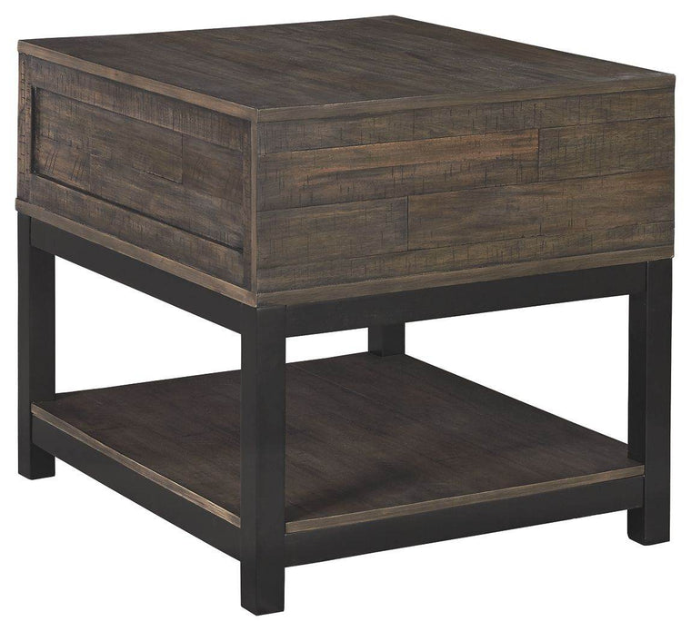 Johurst - Grayish Brown - Rectangular End Table - Forward Furniture