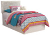 Paxberry - Twin Panel Headboard with Bolt on Bed Frame - Whitewash