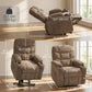 Power Lift Recliner with Massage and Cup Holders - Brown
