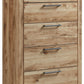 Hyanna - Tan Brown - Five Drawer Chest