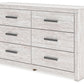 Cayboni - Whitewash - Six Drawer Dresser