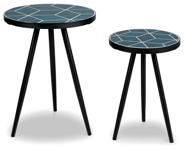 Clairbelle - Teal - Accent Table (Set of 2) - Forward Furniture