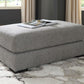 Creston Heights - Oversized Accent Ottoman - Smolder