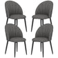 Upholstered Dining Chairs Set of 4 - Dark Grey