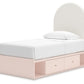 Wistenpine - Upholstered Panel Bed With Storage