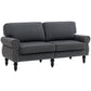 2-Seater Sofa with Sponge Padding - Dark Grey