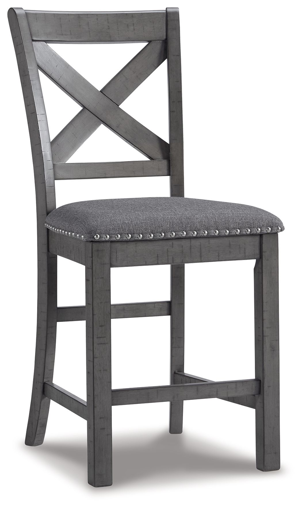 Myshanna - Upholstered Barstool (Set of 2) - Gray