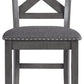 Myshanna - Gray - Upholstered Barstool (Set of 2)