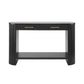 Farmhouse Console Table with Storage and Drawers, Narrow Wood Sofa Table for Living Room, Hallway, 47.5'' L x 14.5'' W x 30'' H, Black