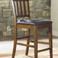 Ralene - Medium Brown - Upholstered Barstool (Set of 2)