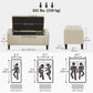 36" Tufted Storage Ottoman Bench - Beige