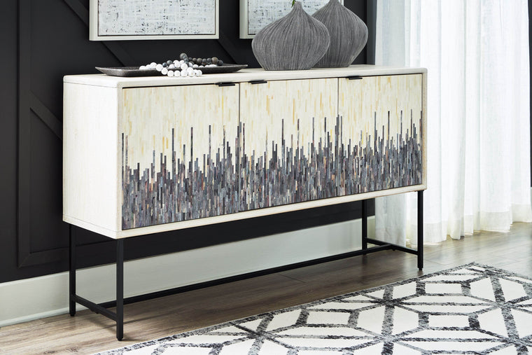 Freyton - White / Gray - Accent Cabinet - Forward Furniture