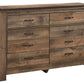 Trinell - Brown Dark - Six Drawer Dresser - 61.34" X 15.98" X 42.99"