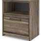 Elbrim - Brown - One Drawer Night Stand