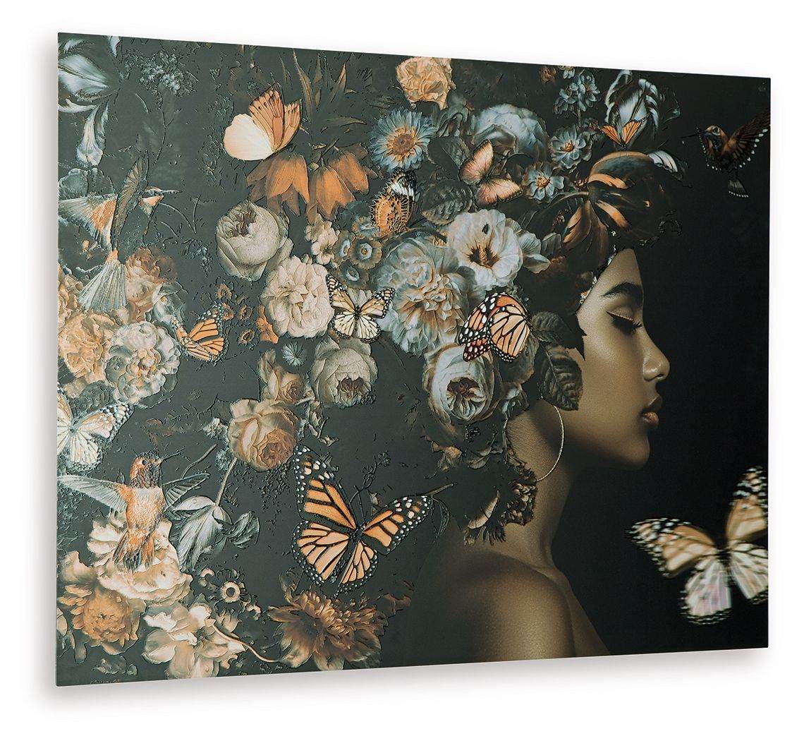 Valfer - Orange / Black / White - Wall Art - Forward Furniture