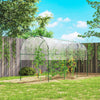Tunnel Tomato Greenhouse with 4 Hoops and Top Tap, Pointed Bottom and Guy Ropes, 157.5
