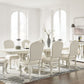 Arlendyne - Antique White - 11 Pc. - Dining Table, 8 Side Chairs, Server