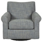 Renley - Swivel Glider Accent Chair - Ash