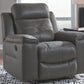 Jesolo - Dark Gray - Rocker Recliner - Faux Leather