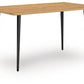 Gretlynn - Rectangular Dining Room Table - Black / Natural