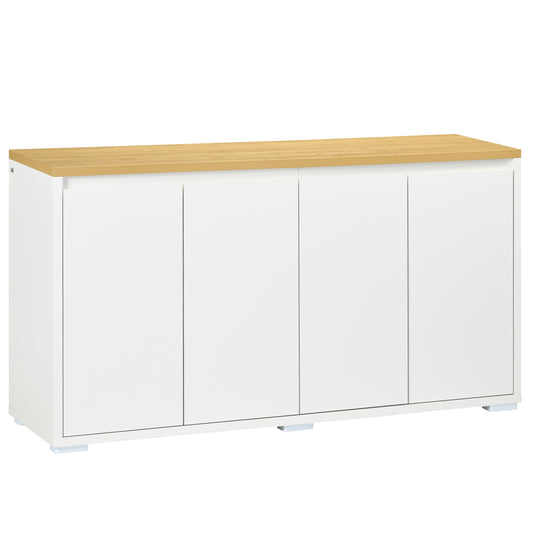 Sideboard Buffet Cabinet with Double Doors - White