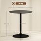 27.6" Round Dining Table Seats 2 - Black