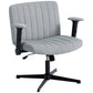 Criss Cross Office Chair with Flip-Up Armrests - Grey