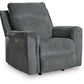 Barnsana - Power Rocker Recliner - Fabric - Gravel