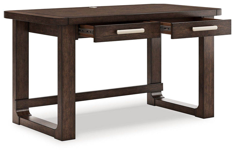 Breckington - Dark Brown - Home Office Desk - Forward Furniture