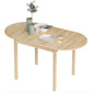 Solid Wood Kitchen Table, Drop Leaf Tables for Small Spaces, Folding Dining Table, Natural