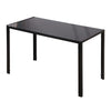 Rectangular Tempered Glass Dining Table for 4 - Black