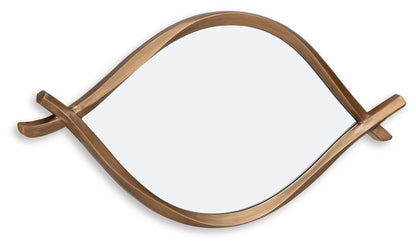 Bartner - Antique Gold Finish - Accent Mirror - Forward Furniture