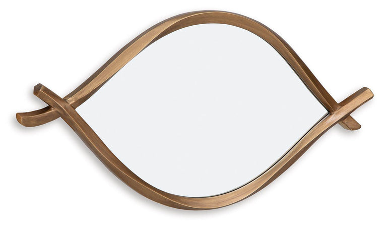 Bartner - Antique Gold Finish - Accent Mirror - Forward Furniture