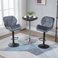 Adjustable Swivel Bar Stools Set of 2 - Grey