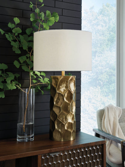 Marshawn - Gold Finish - Metal Table Lamp - Forward Furniture