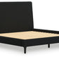 Cadmori - Upholstered Bed With Roll Slats