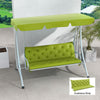 3-Seater Outdoor Bench Swing Chair Replacement Cushions for Patio Garden, Light Green