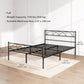 Full Metal Platform Bed Frame with Headboard