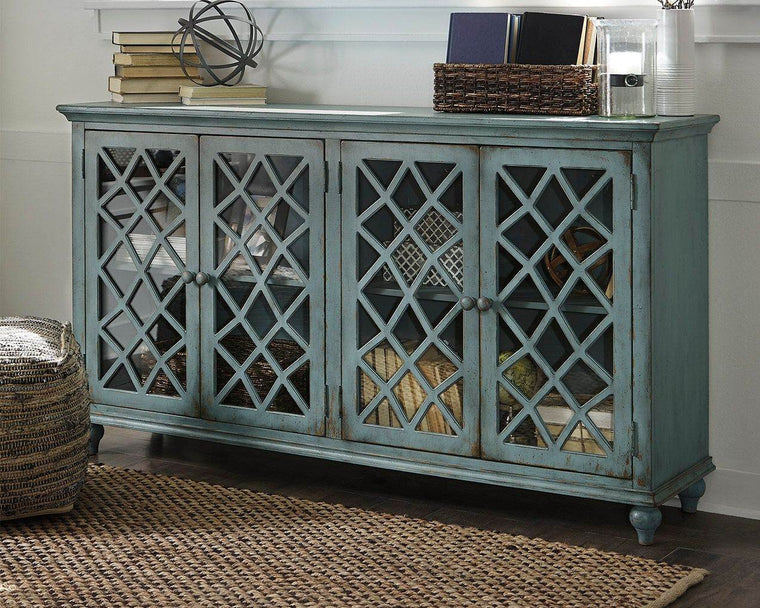 Mirimyn - Antique Teal - Accent Cabinet - Vintage Finish - Forward Furniture