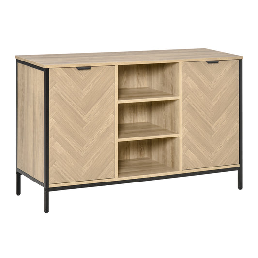 Sideboard Buffet Cabinet with 2 Doors - Oak Tone