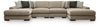 Linenhause - 4-Piece Double Chaise Sectional - Dune
