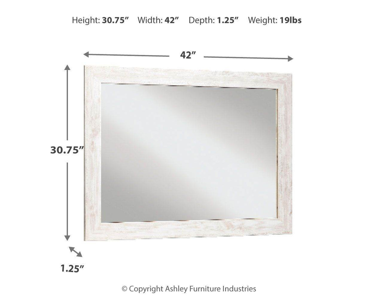 Paxberry - Whitewash - Bedroom Accent Mirror - Forward Furniture