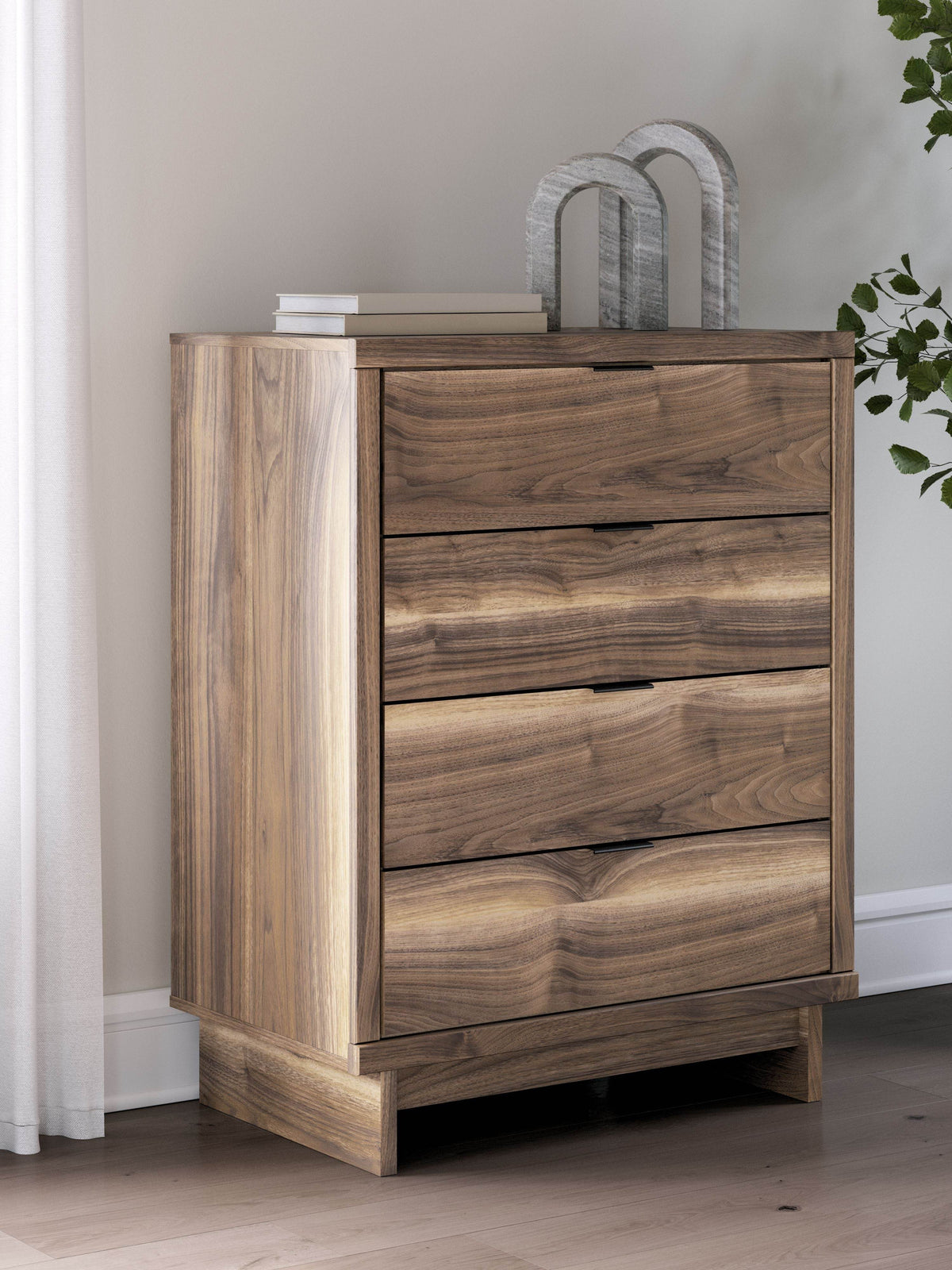 Chirason - Brown - Four Drawer Chest - Forward Furniture
