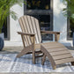 Sundown Treasure - 2 Pc. - Adirondack Chair And Ottoman - Driftwood