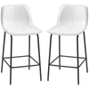 Upholstered Counter Height Bar Stools Set of 2 - Cream