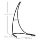 Hammock Chair Stand, Heavy Duty Steel Hanging Chair Stand for Swing Chair, Egg Chair Stand with Extra Large Base, Black
